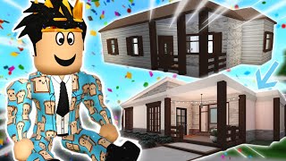 renovating the cozy cottage BLOXBURG STARTER HOUSE I am broke and sad [upl. by Xyla]