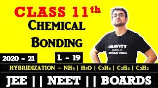 Chemical Bonding  Hybridization  NH3  H2O  C2H6  C2H4  C2H2  L19  JEE  NEET  BOARDS [upl. by Acilegna]