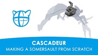 Cascadeur Making a somersault from scratch for old versions [upl. by Dobrinsky]