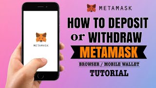 How to DEPOSIT or WITHDRAW on your Metamask Wallet  App Tutorial [upl. by Ecallaw]