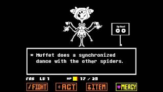 Undertale  Muffet Boss Fight [upl. by Eikcuhc]