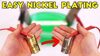 How to make simple DIY nickel plating set up  Easy Electroplating for Beginners [upl. by Eramal]