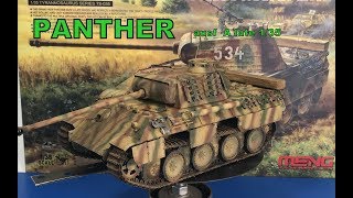 Building the Meng 135 Panther AUSF A late with zimmerit [upl. by Enilorac]