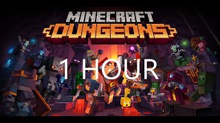 Minecraft dungeons final boss music 1 Hour [upl. by Thursby52]