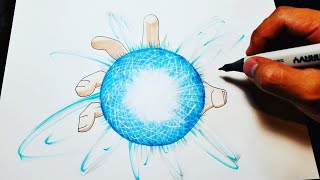 How to Draw Rasengan  Naruto [upl. by Loferski]