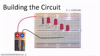 How to Connect Multiple LEDs in Series  Electronics for Absolute Beginners [upl. by Mason]