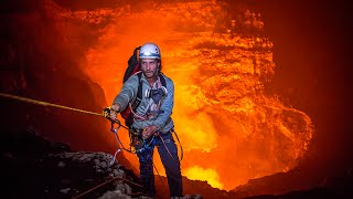 Expedition to the Heart of an Active Volcano  360° Video [upl. by Ynnek]