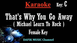 Thats Way You Go Away Karaoke Michael Learn To Rock MLTR Female key C [upl. by Linda282]