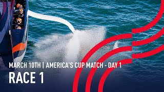 36th Americas Cup  Race 1 [upl. by Edwyna446]