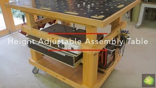 DIY Height Adjustable Assembly Table [upl. by Gonyea685]