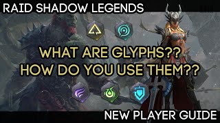 What are Glyphs and How Do You Use Them New Player Tips  RAID Shadow Legends [upl. by Bonner]