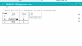 ALEKS Understanding the common modes of radioactive decay [upl. by Attikram180]