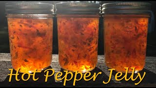 Hot Pepper Jelly with Jalapenos  Water Bath Canning [upl. by Sucerdor]