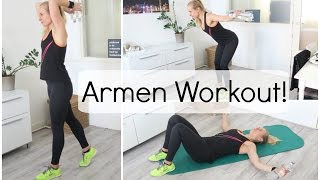 Thuis Workout Armen Schouders en Bovenlichaam [upl. by Nauqit]