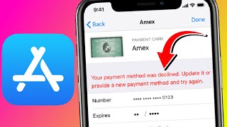 Your Payment Method Was Declined Update it or Provide a New Payment Method and Try Again  iOS 15 [upl. by Reinertson405]