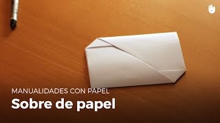 Sobre de papel fácil y rápido  Origami [upl. by Kurman]