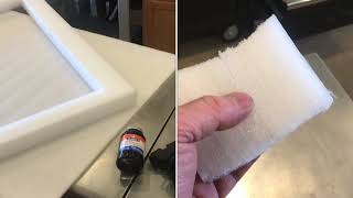 EFFECTIVE ways of “gluing polyethylene foam” rubber cement hot glue [upl. by Ierdna]