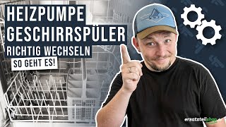 Heizpumpe Geschirrspüler tauschen  so geht es [upl. by Lyrradal395]