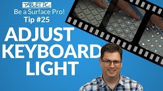 How to adjust your Surface Pro keyboard backlight Using F7 [upl. by Atnuahc]