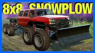 Snowrunner  8x8 Snowplow Truck Snowrunner Wisconsin [upl. by Aryk]