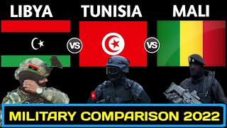 Libya vs Tunisia vs Mali Military Power Comparison 2022  Tunisia vs Libya military power [upl. by Hannaoj]