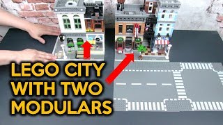 Start a Custom LEGO City Layout with Just TWO Modular Buildings [upl. by Alletniuq]