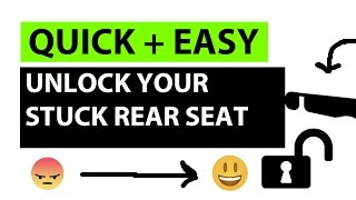 How to Unlock Your Stuck Rear Seat in Seconds [upl. by Basir]