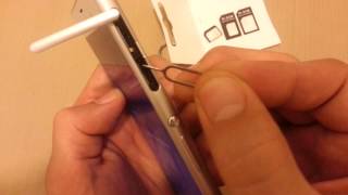 All SonyXperia Zs How to Insert Sim Card [upl. by Aiduan]