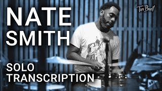 Nate Smith  Solo Transcription [upl. by Anyak]