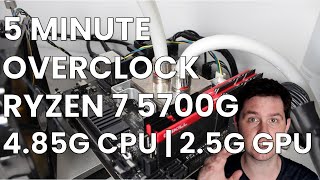 5 Minute Overclock Ryzen 7 5700G to 4850 MHz [upl. by Scrivens912]