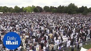 Record 140000 Muslims attend Eid celebration in Birmingham [upl. by Kursh]