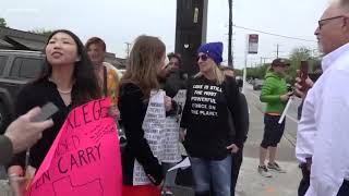 Hundreds openly carry firearms as part of protest in Olmos Park [upl. by Ima661]