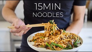 15MIN Noodle Stir Fry Recipe TO MAKE TONIGHT [upl. by Oisinoid]