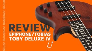 EpiphoneTobias Toby Deluxe IV Blindfolded Bass Review [upl. by Gweneth606]