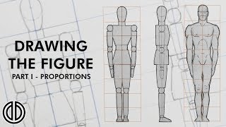 Drawing the Human Figure  Proportions  Tutorial PART I [upl. by Norval614]