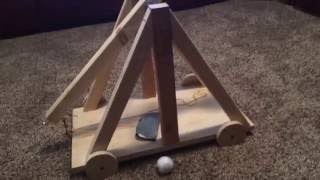 Simple Trebuchet How To Sling and Release [upl. by Indyc435]