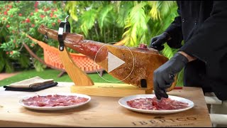 How To Carve A Whole Jamon Iberico De Bellota from Iberico Club 2 min StepbyStep video [upl. by Clifton]