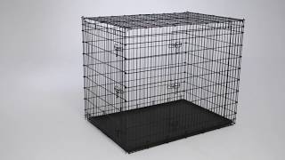 54inch Double Door Dog Crate SL54DD Assembly Video [upl. by Nitsur424]