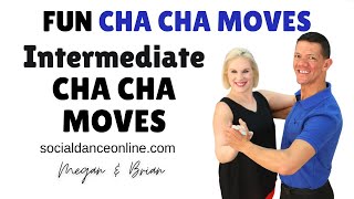 Fun Intermediate Cha Cha Patterns  Cha Cha Moves [upl. by Ahsienauq]