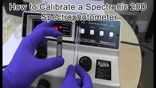 FireflySci  How to Calibrate a Spectronic 20D Spectrophotometer [upl. by Lomasi]