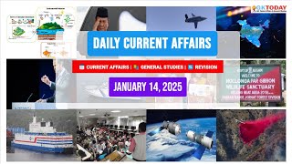 GKToday Current Affairs 🎯 14 January 2025 [upl. by Valaria]