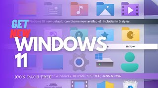 GET Windows 11 Icons on any WINDOWS FREE  How to make Windows 1087 look like Windows 11 [upl. by Carper]