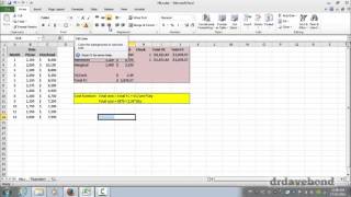 Calculating cost functions using Microsoft Excel [upl. by Featherstone]