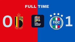 Belgium vs Italy O1 Highlights  UEFA Nations League 2024 4K [upl. by Enitsuga269]