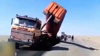 Top 50 Most Epic Truck Tipping Over Moments [upl. by Ayisan]