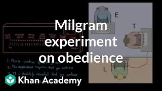 Milgram experiment on obedience  Behavior  MCAT  Khan Academy [upl. by Kalil]