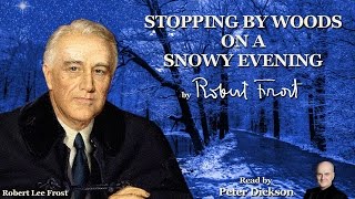 ✅ Stopping by Woods on a Snowy Evening by Robert Frost  Read by Peter Dickson [upl. by Hteazile]