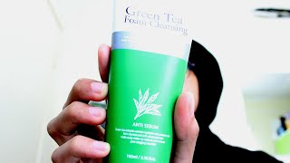 3W CLINIC Green Tea Foam cleansing REVIEW [upl. by Teiv151]