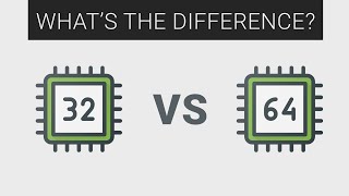 32bit vs 64bit CPU  Explained [upl. by Darcee343]