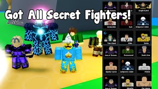 I Got All Secret Fighters In Anime Fighters Simulator Roblox [upl. by Aelegna]